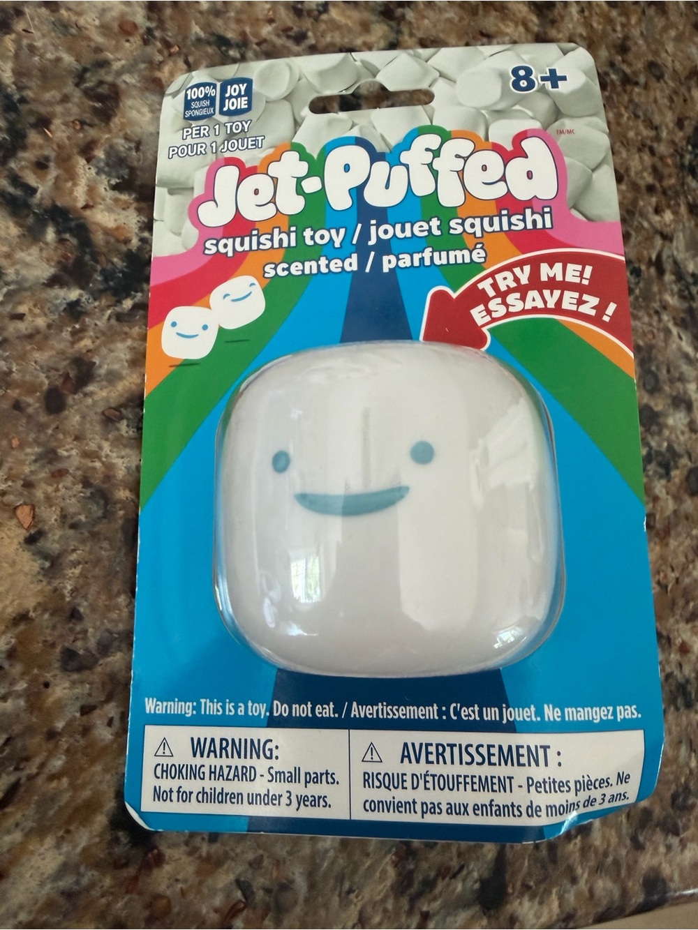 Jet-Puffed Scented Marshmallow Squishi Toy - White